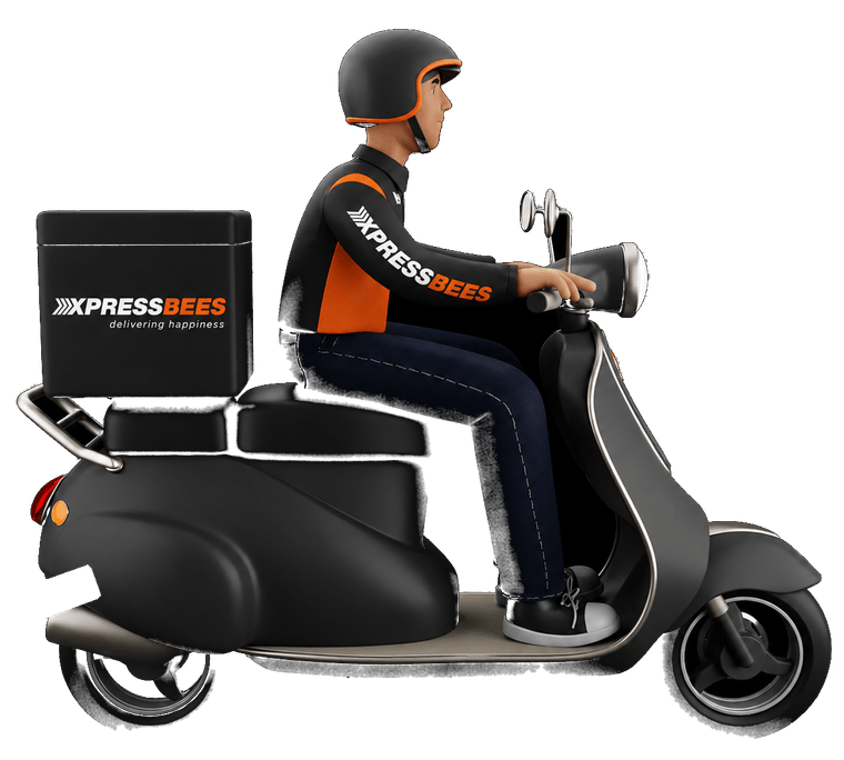 Xpressbees delivery partner on scooter